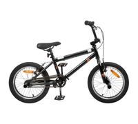 VidaXL BMX 16 Pulgadas para 5-8 Años Negro, Manillar Ajustable para Bicicleta BMX, Bicicleta Al Aire Libre para Niños, Perfecto para Acrobacias y Diversión