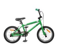 vidaXL BMX 20 Pulgadas para mayores de 9 Años Verde, Bicicleta BMX para Niños Clásica, Manillar y Asiento Regulables, Velocidad Única, Marco de Acero