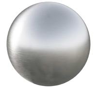 vidaXL Bola Cepillada Ø 20 cm Plateado Acero Inoxidable 201, Bolas decorativas redondas modernas para el hogar, adornos esféricos para interiores y exteriores
