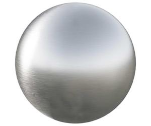 vidaXL Bola Cepillada Ø 37,5 cm Plateado Acero Inoxidable 201, Bolas decorativas redondas modernas para el hogar, adornos esféricos para interiores y exteriores
