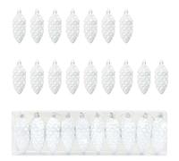 vidaXL Bola de Piña de Navidad 40 pcs, Adorno Navideño Tradicional, Bola Festiva, Decoración Moderna, Encanto para el Árbol, Estilo Actual