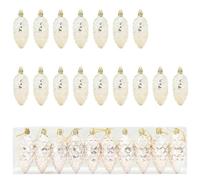vidaXL Bola de Piña de Navidad 40 pcs champán, Adorno Navideño Tradicional, Bola Festiva, Decoración Moderna, Encanto para el Árbol, Estilo Actual