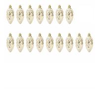 vidaXL Bola de Piña de Navidad 40 pcs Dorado, Adorno Navideño Tradicional, Bola Festiva, Decoración Moderna, Encanto para el Árbol, Estilo Actual