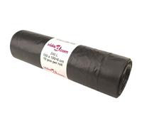 vidaXL Bolsas de Basura 150 uds, Sacos de Basura con Cierre de Cordón, Bolsas para Residuos de Alimentos, Bolsas para Hogar Oficina, Negras 240 l