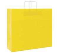 vidaXL Bolsas de Papel con Asas 50 uds Amarillas 54x15x49 cm
