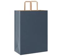 vidaXL Bolsas de Papel con Asas 50 uds Azul 32x17x44 cm