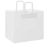 vidaXL Bolsas de papel con asas 50 uds blanca 32x22x28 cm