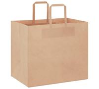vidaXL Bolsas de Papel con Asas 50 uds marrón 32x22x28 cm