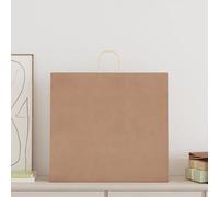 vidaXL Bolsas de papel kraft con asas 250 uds marrón 54x15x49 cm, bolsa de papel, bolsa de papel para regalo, bolsa de regalo de papel kraft