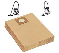 vidaXL Bolsas de Papel para Aspirador 10 uds, Bolsa para Aspiradora en Seco y Húmedo, Filtro de Recambio de Aspirador, Marrón 49,5 x 35 cm