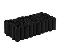 vidaXL Bolsas para Cacas de Perro 50 uds, Bolsas Impermeables en Rollo, Bolsas para Excrementos de Mascotas, Bolsillas Portátiles, PE Negro 30x6 cm