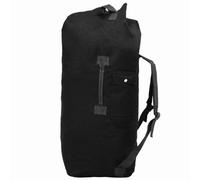 vidaXL Bolso de lona estilo militar 85 L negro