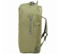 vidaXL Bolso de Lona Estilo Militar 85L Verde Oliva Maleta Mochila Deportes