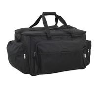 vidaXL Bolso de pesca impermeable tela Oxford negro con mosca