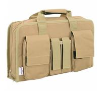vidaXL Bolso de Pistola Tela Oxford Caqui 40x24x10 cm, Estuche de Pistola, Estuche rígido de Pistola, Bolso de Armas, Bolsa de Campo de Tiro