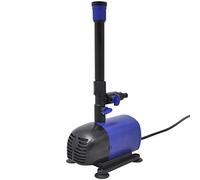 vidaXL Bomba de Fuente 50W 2000 L/h con 4 Boquillas para Estanque Cascada Jardín