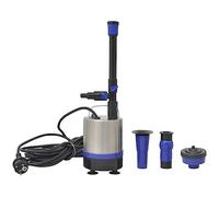 vidaXL Bomba de Fuente de Agua Estanque para Peces Jardín Aireadores Filtros con Potencia de 50 W con Flujo Máximo de 1750 L/h Acero