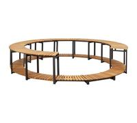 vidaXL Borde de Bañera Hidromasaje SPA Ratán Rintético Madera Acacia Negro