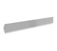 VidaXL - Borde de césped, 30 unidades, 103 x 15 cm, acero plateado, borde de acero, cierre moderno, barrera flexible para caminos, kit de separación resistente a la intemperie