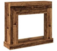 vidaXL Borde de chimenea madera ingeniería envejecida 100x30x87,5 cm, envolvente de chimenea, repisa de chimenea, repisa de chimenea
