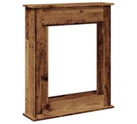 vidaXL Borde de Chimenea Madera ingeniería Envejecida 75x20x87,5 cm, Envolvente de Chimenea, repisa de Chimenea, repisa de Chimenea