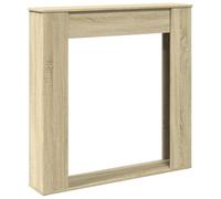 vidaXL Borde de chimenea madera ingeniería roble Sonoma 100x20x100 cm, envolvente de chimenea, repisa de chimenea, repisa de chimenea