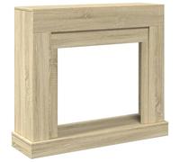 vidaXL Borde de chimenea madera ingeniería roble Sonoma 100x30x87,5 cm, envolvente de chimenea, repisa de chimenea, repisa de chimenea