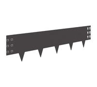 vidaXL - Bordes de césped (100 x 25 cm, 20 unidades), color negro