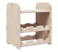Vidaxl botellero con tablero superior madera maciza pino 33x25x37 cm