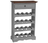vidaXL Botellero Mueble de bar Portabotella de Vino Estante de Almacenamiento Madera maciza de caoba
