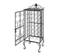 Vidaxl botellero de metal para 28 botellas