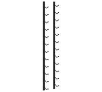 vidaXL Botellero de Pared para 12 Botellas Hierro Negro