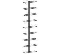vidaXL Botellero de pared para 9 botellas hierro negro