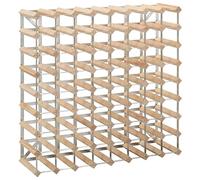 vidaXL Botellero Decoración Hogar Armarios Decorativo Almacenamiento Organización Colección de Vinos Casa para 72 Botellas Madera Maciza de Pino