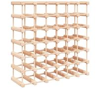 vidaXL Botellero, Estante para 42 Botellas, Soporte para Botellas de Vino Alcohol, Botellero para Cocina Bar Bodega, Madera Maciza de Pino