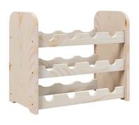 vidaXL Botellero Madera Maciza de Pino 43x25x37 cm