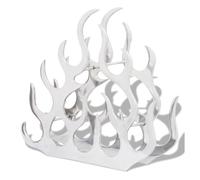 Vidaxl botellero para 11 botellas de aluminio plateado