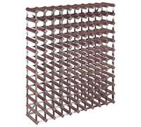 vidaXL Botellero para 120 Botellas Estantería Estante de Botellas Soporte para Vino Armario Cocinas Despensas Hogar Madera Maciza de Pino Marrón