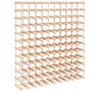 vidaXL Botellero para 120 Botellas Madera Maciza Pino 112,5x23x123,5cm
