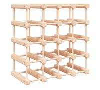 vidaXL Botellero, Estante para 20 Botellas, Soporte para Botellas de Vino Alcohol, Botellero para Cocina Bar Bodega, Madera Maciza de Pino