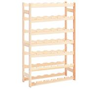 vidaXL Botellero para 42 Botellas de Madera de Pino con Accesorios Decoración Almacenamiento Organización Vinoteca Exponedor Diseño Sencillo Rústico
