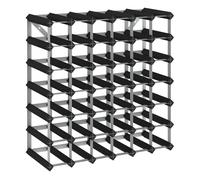 Vidaxl botellero para 42 botellas madera maciza de pino negro