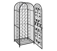 vidaXL Botellero de metal para 45 botellas