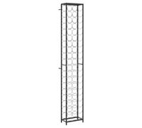 vidaXL Botellero para 57 Botellas Hierro Forjado Negro 34x18x200 cm