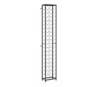 vidaXL Botellero para 57 Botellas Hierro Forjado Negro 34x18x200 cm, botellero de Vino, botellero para almacenar Vino, botellero de Cocina