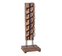 Vidaxl botellero para 6 botellas madera maciza de roble 35x35x100 cm 100 cm