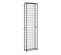 vidaXL Botellero para 95 Botellas Hierro Forjado Negro 54x18x200 cm