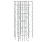 vidaXL Brasero de Gaviones, Chimenea de Gaviones, Brasero Redondo para Barbacoa, Jaula de Piedras para Jardín, Hierro Galvanizado Ø50 cm