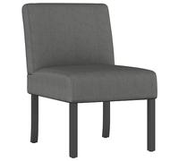 vidaXL Butaca tapizada de Tela Gris Claro, Silla Decorativa, Silla de Relax, Silla de salón, Silla de Descanso, Silla, Muebles de salón