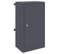 vidaXL Buzón de exterior en acero antracita, resistente al clima, con puerta de bisagra. Sus dimensiones son 30 x 23 x 55 cm. Tiene un diseño compacto, es resistente al agua y ideal para jardines y